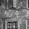 Fragment XVI-to wiecznej dekoracji sgraffitowej odkrytej na elewacji kamienicy nr. 3 przy Placu Mariackim. fot. 1901 r.